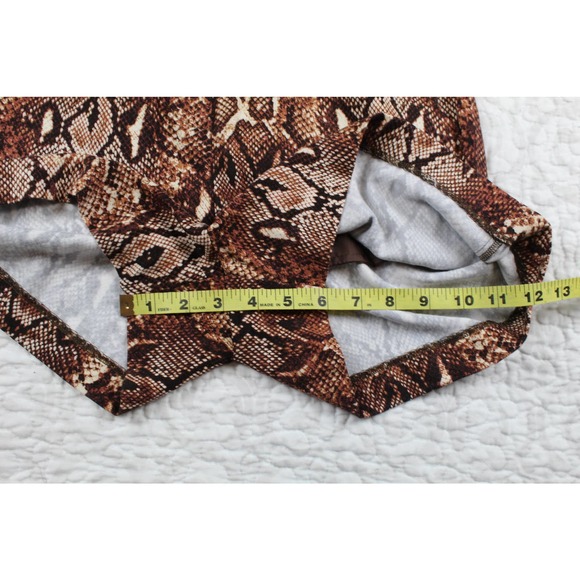 Gianni Bini Snakeskin Print Romper - Picture 7 of 10